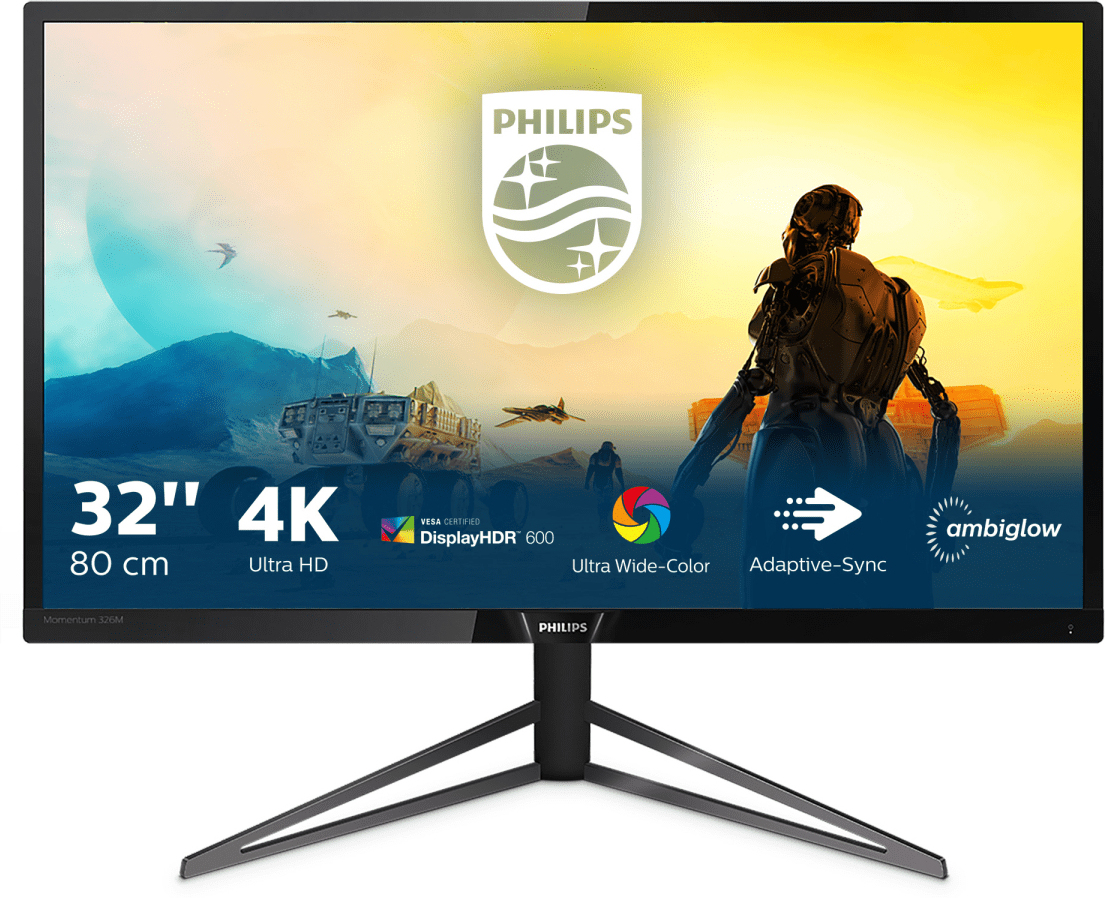 Philips M Line Pantalla 4K HDR con Ambiglow 326M6V