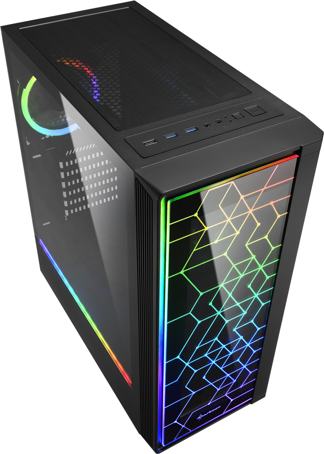 Sharkoon Sharkoon RGB LIT 100 Midi Tower Negro