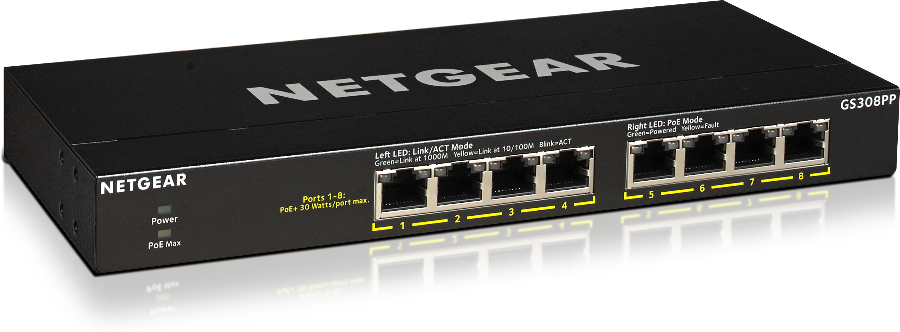 Netgear Netgear GS308PP No administrado Gigabit Ethernet (