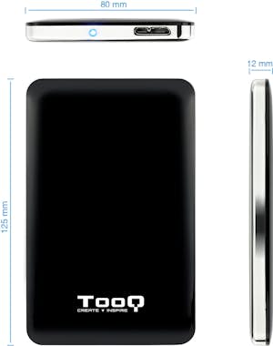 Tooq TooQ TQE-2538B caja para disco duro externo Caja d