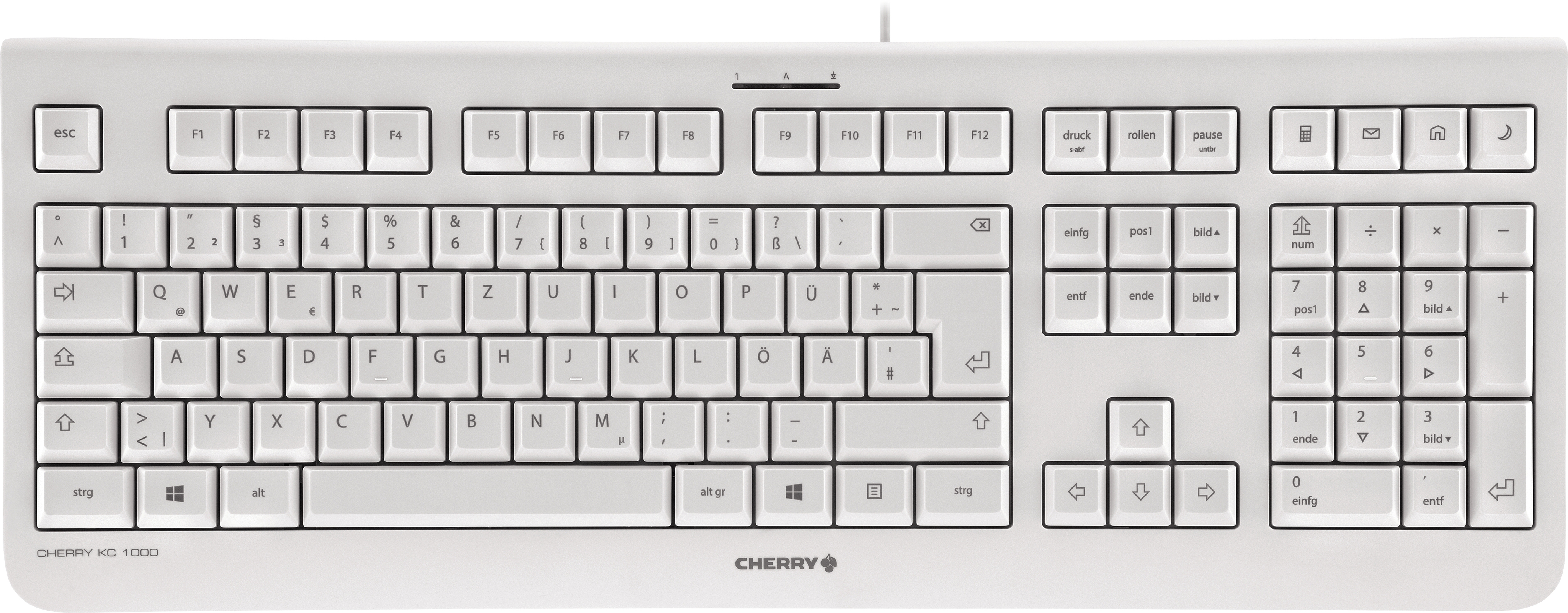 Cherry CHERRY KC 1000 teclado USB AZERTY Francés Gris