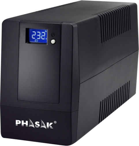 Ups Phasak 9464 sistema de alimentación ininterrump 600 va lcd usb rj45 digital 600va