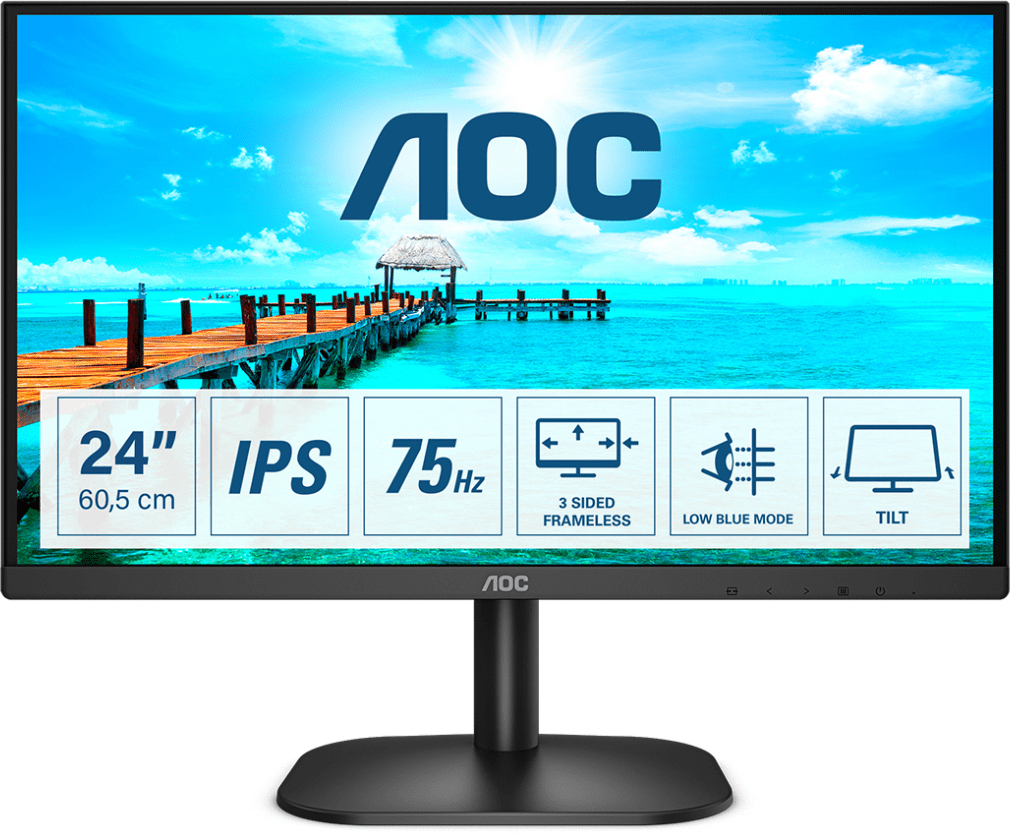 AOC AOC B2 24B2XDA LED display 60,5 cm (23.8"") 1920 x