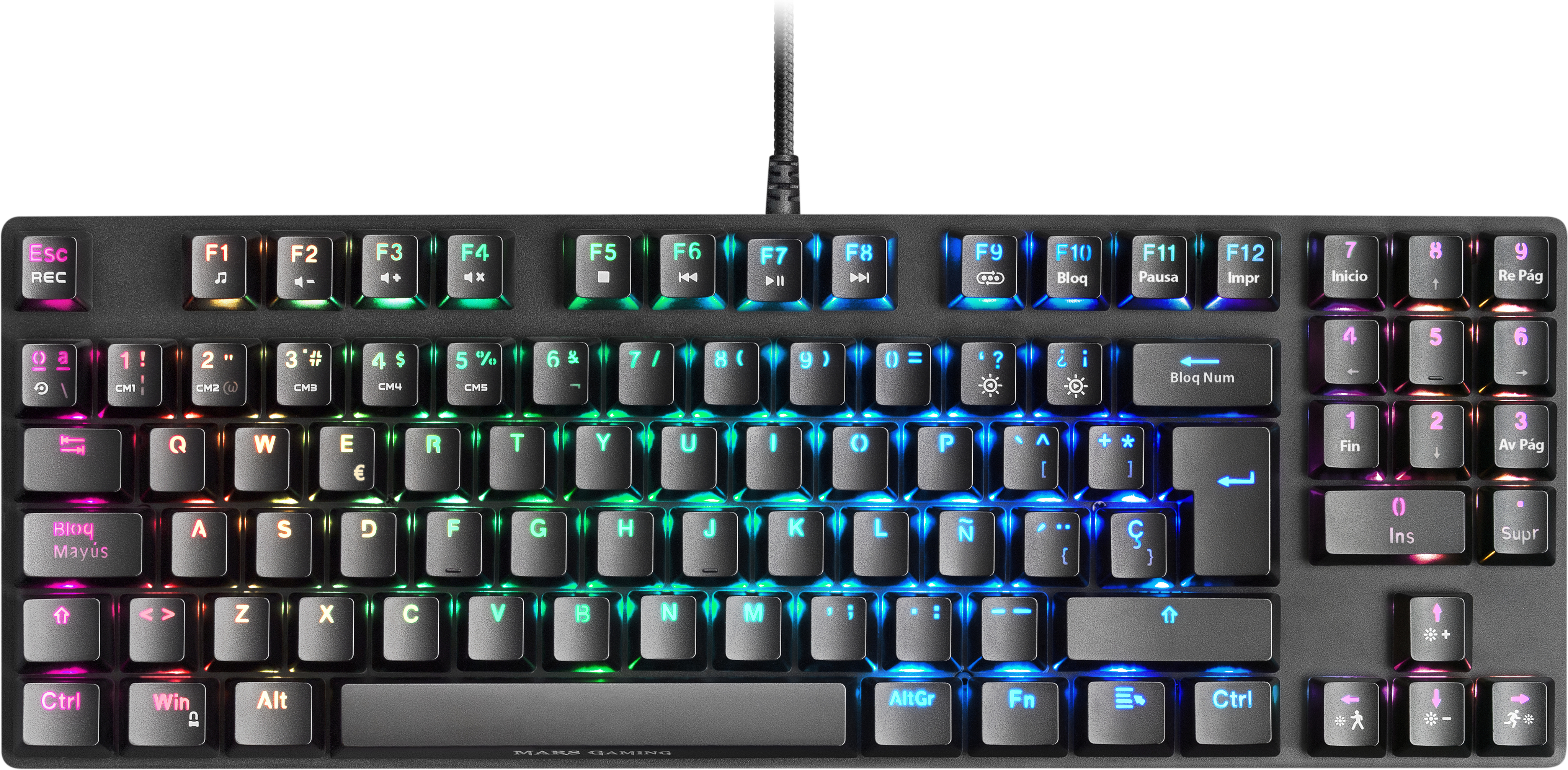 Mars Gaming MKREVO PRO teclado USB Español Negro