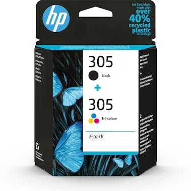 HP HP Paquete de 2 cartuchos de tinta original 305 tr