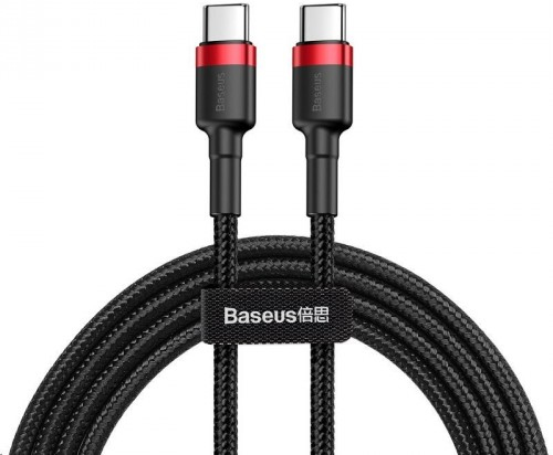 Baseus Baseus Cafule cable USB 2 m USB C Negro, Rojo
