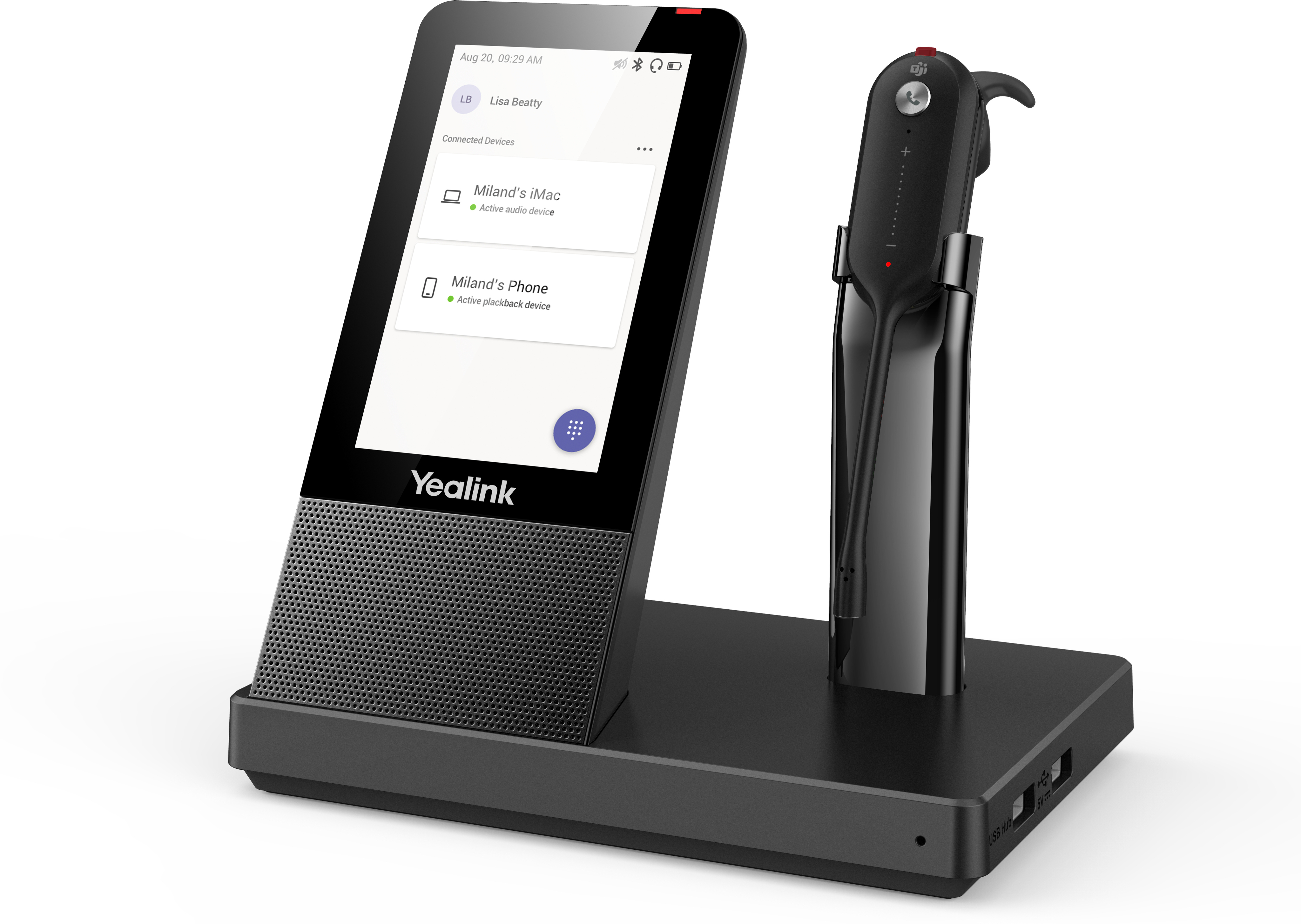 Yealink Yealink WH67 UC auricular y casco Sistema de audio