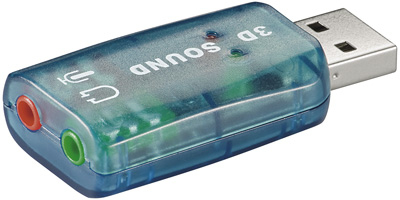 Goobay USB - Soundcard 2.0 OHL 2.0 canales