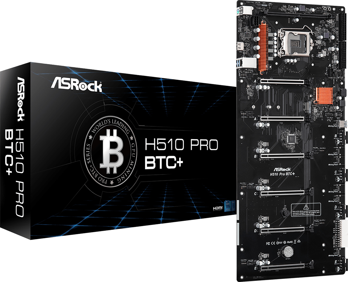 Asrock Asrock H510 Pro BTC+ Intel H510 LGA 1200