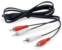 Equip Equip 147094 cable de audio 2,5 m 2 x RCA Negro