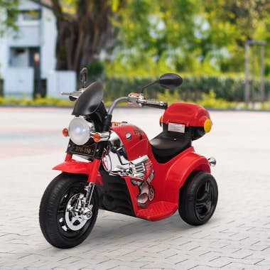 HOMCOM Moto Triciclo Eléctrico para Niños de +3 Años Moto