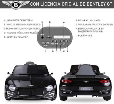 HOMCOM Coche Eléctrico para niños Bentley GT