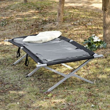 Outsunny Cama de Camping Plegable de Aluminio con Bolsa de