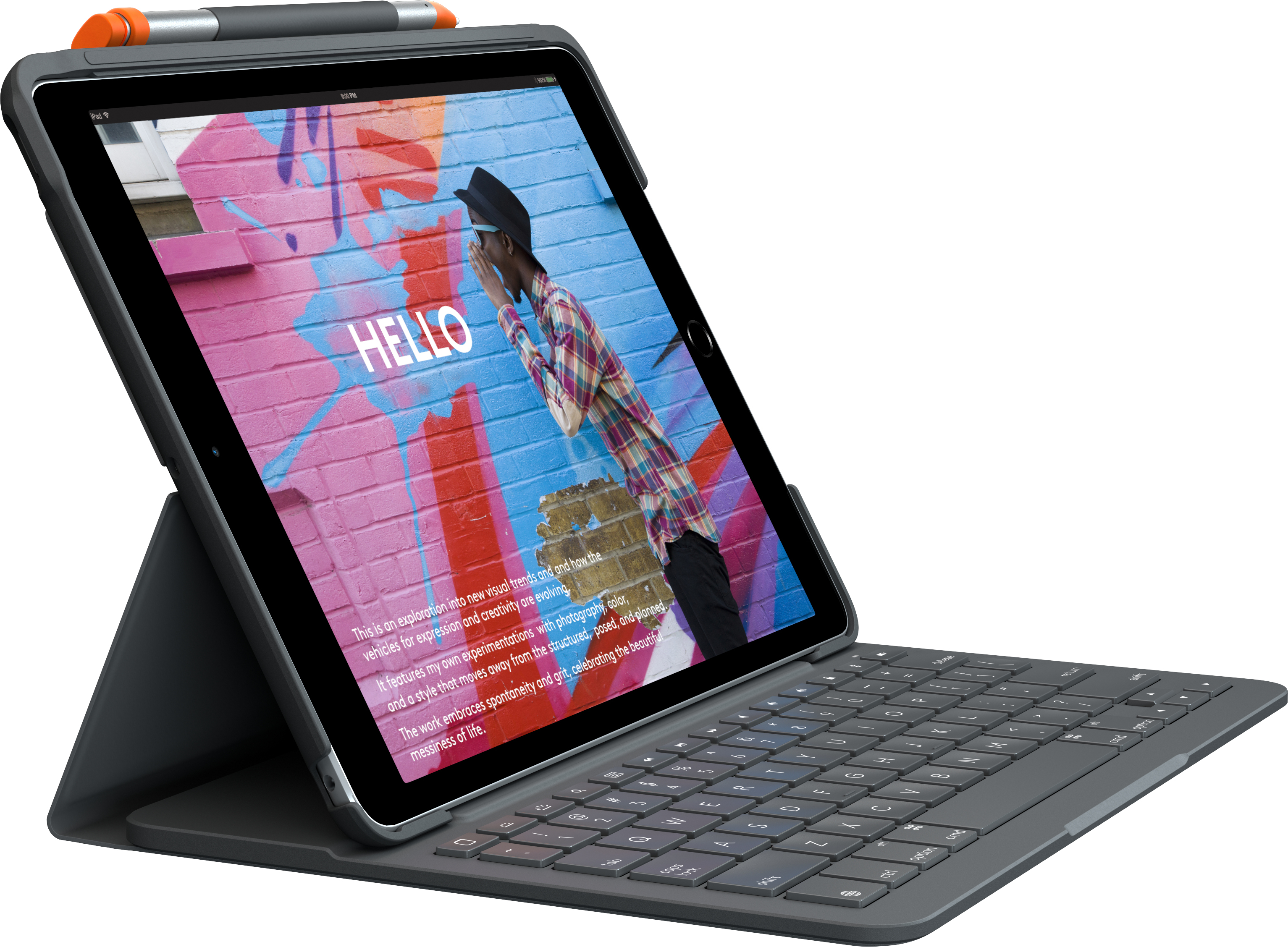 Logitech Logitech Slim Folio Grafito Bluetooth QWERTY Inglé