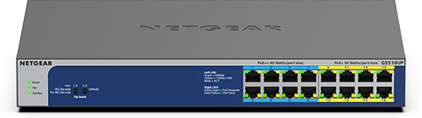 Netgear Netgear GS516UP No administrado Gigabit Ethernet (
