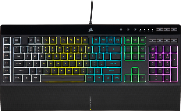 Corsair Corsair K55 RGB PRO teclado USB QWERTY Español Neg
