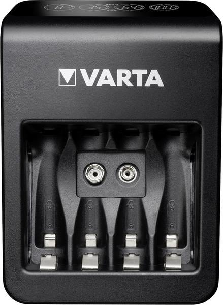 Varta Lcd Plug charger para aaaa9v y dispositivos usb una sola ranura defectuosas incluy pack cargador pilas 9v 4 recargables 2100 mah