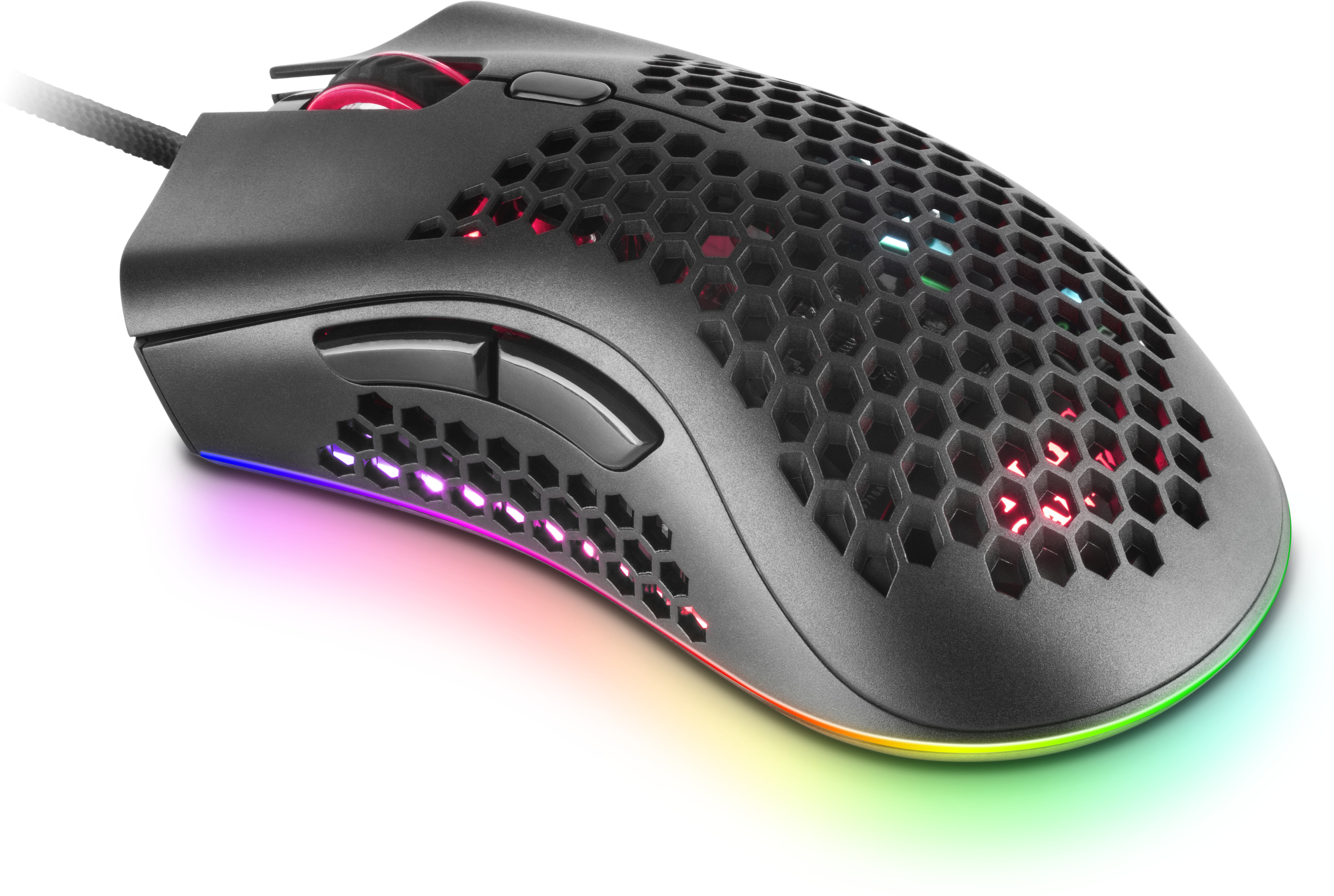 Mars Gaming MMEX, Ratón Gaming RGB Ultraligero Neg