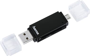 Hama Hama Basic lector de tarjeta USB 2.0/Micro-USB Neg