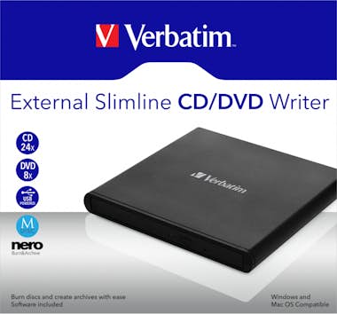 Verbatim Verbatim External Slimline CD/DVD Writer unidad de