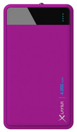 Xlayer Colour Line batería externa de violeta litio 4000 mah móvilsmartphone tableta