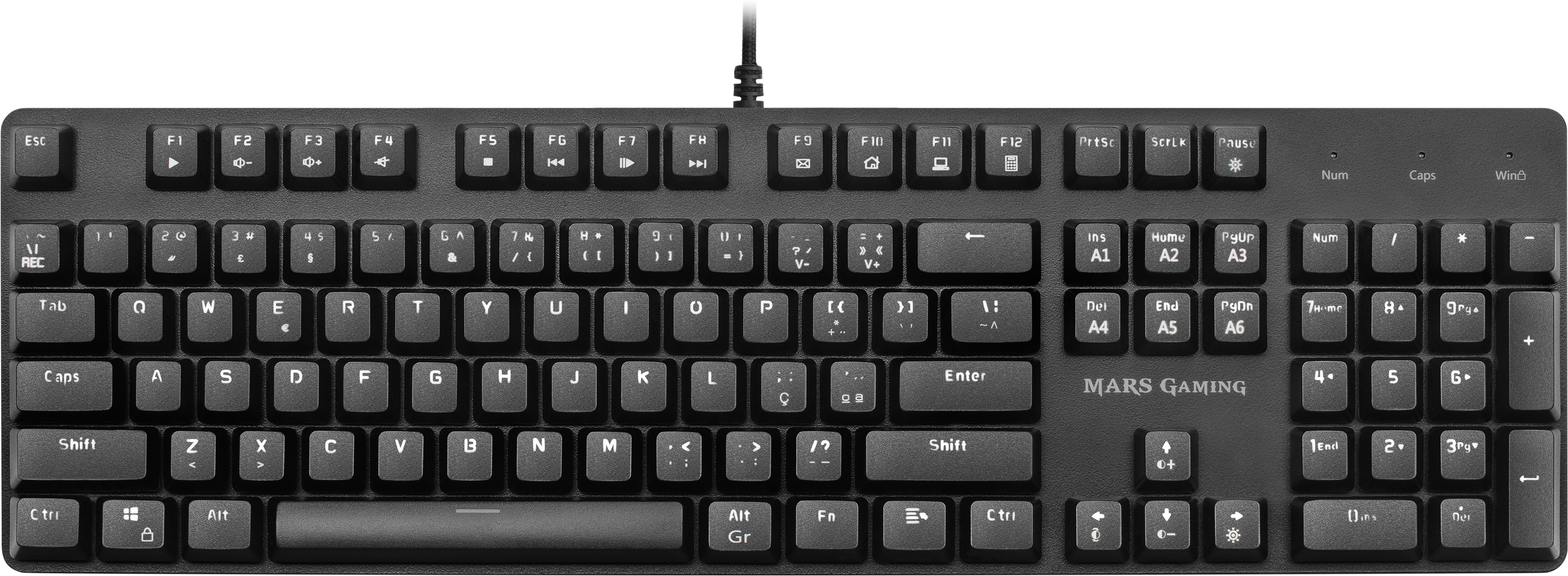 Mars Gaming MK5 teclado USB QWERTY Portugués Negro