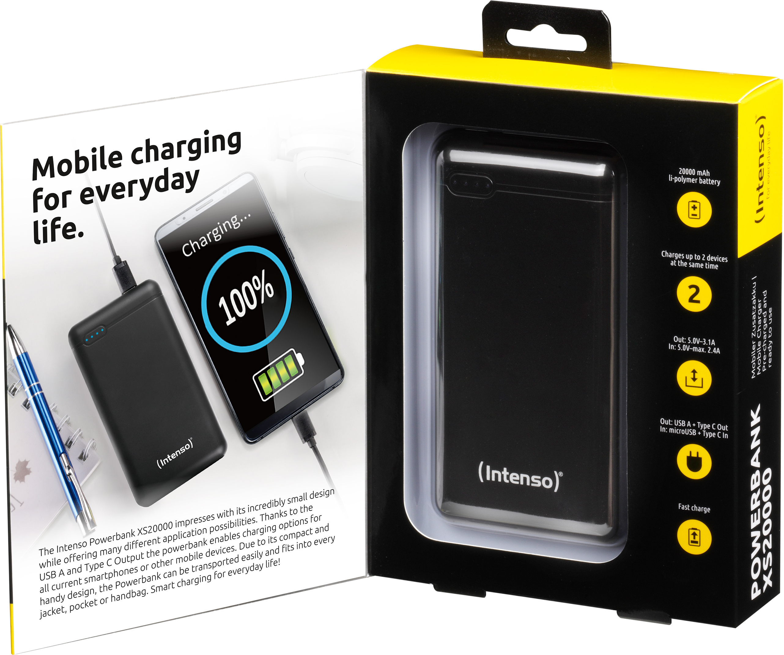 Intenso Intenso XS20000 batería externa Polímero de litio