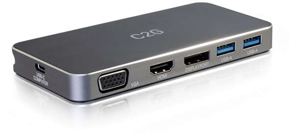 C2G C2G Estación de conexión USB-C[R] Dual Display MST