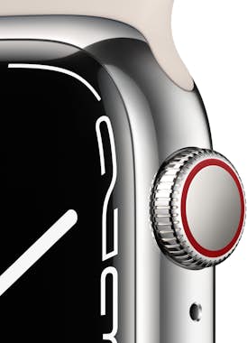 Apple Watch Series 7 41mm Acero Plata Correa Deportiv