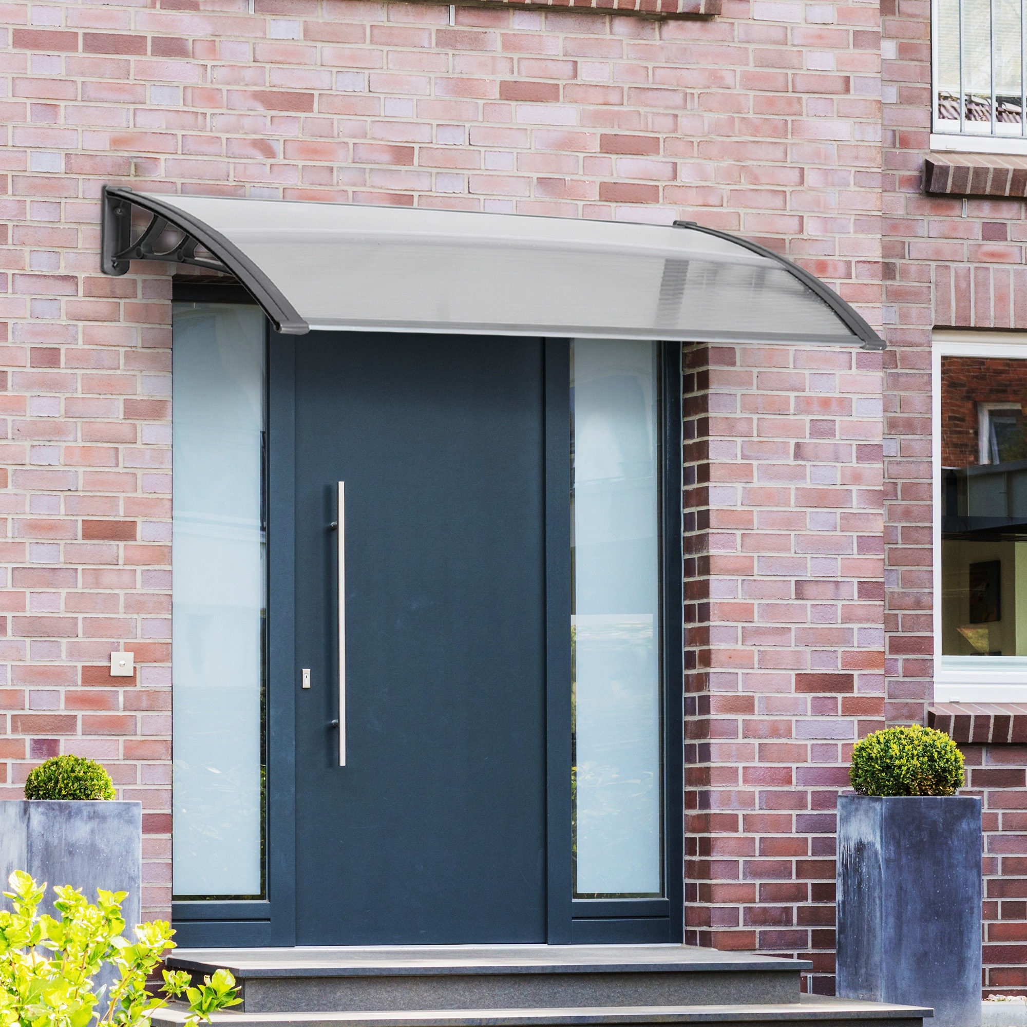 Outsunny Tejadillo de Protección 110x60 cm Marquesina Exter