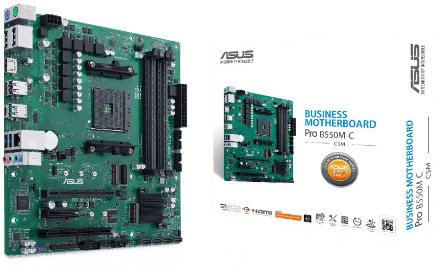 Asus ASUS PRO B550M-C/CSM AMD B550 Zócalo AM4 micro ATX
