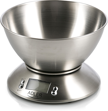 Adler 3134 De cocina digital con pantalla lcd alta 1gr hasta 5 kg bowl medidor 3166