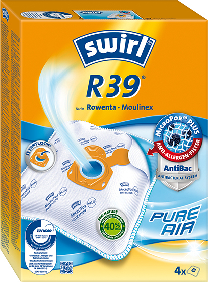 Swirl R394 39 micropor plus green para aspiradora rowenta moulinex alta potencia de permanente 4 1