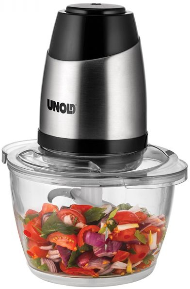 Unold 78515 Picadora con doble cuchilla recipiente de cristal 12 l 350