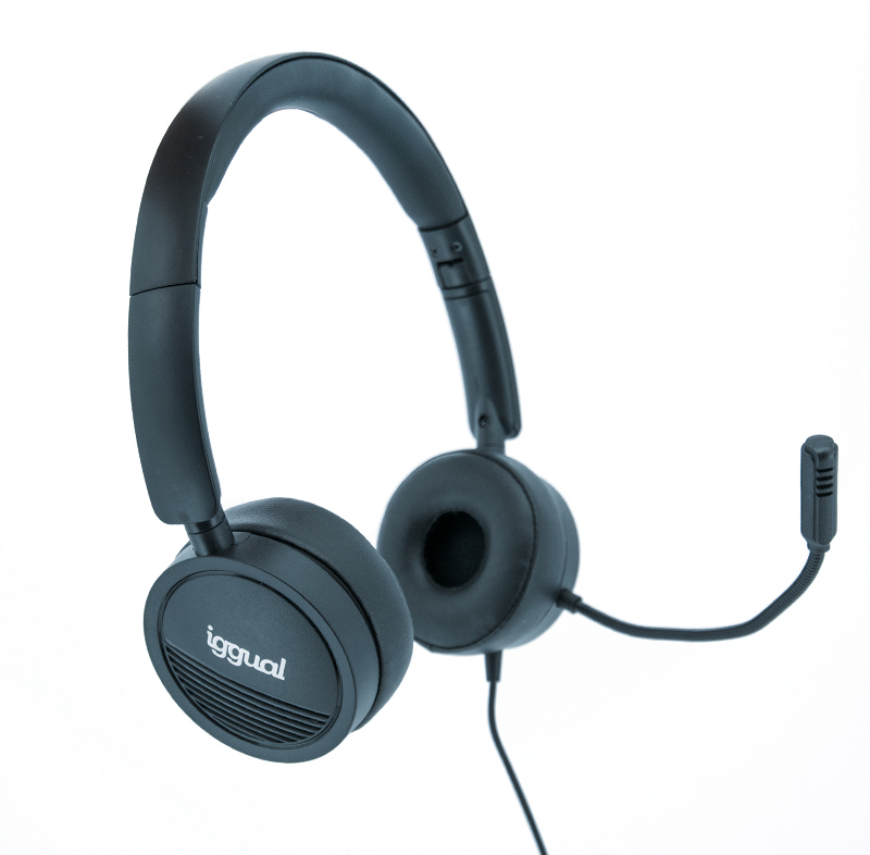 iggual iggual Auriculares con micro Dual Tech USB/3.5 mm
