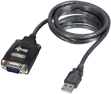 Lindy Lindy 42686 cable de serie Negro 1,1 m USB tipo A