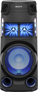 Sistema De Audio sony mhcv43d potencia bluetooth party speaker con fiesta omnidireccional iluminación multicolor altavoz mhcv43d.cel 4.1 canales ambiental karaoke mega bass radio negro el hogar microcadena uso columna high v43d