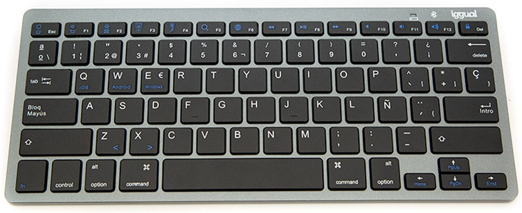 iggual iggual Teclado Bluetooth Slim TKL-BT negro