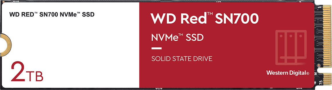Western Digital Red SN700 Disco Duro Interno SSD 2 TB M.2 NVMe Roj