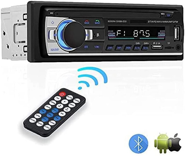 NK Auto Radio Coche - 1 DIN 4x40W Bluetooth Función A