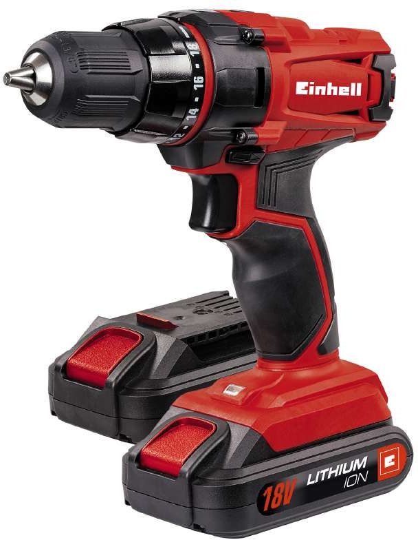 Einhell TC-CD 18-2 Li Sin llave 980 g Negro, Rojo