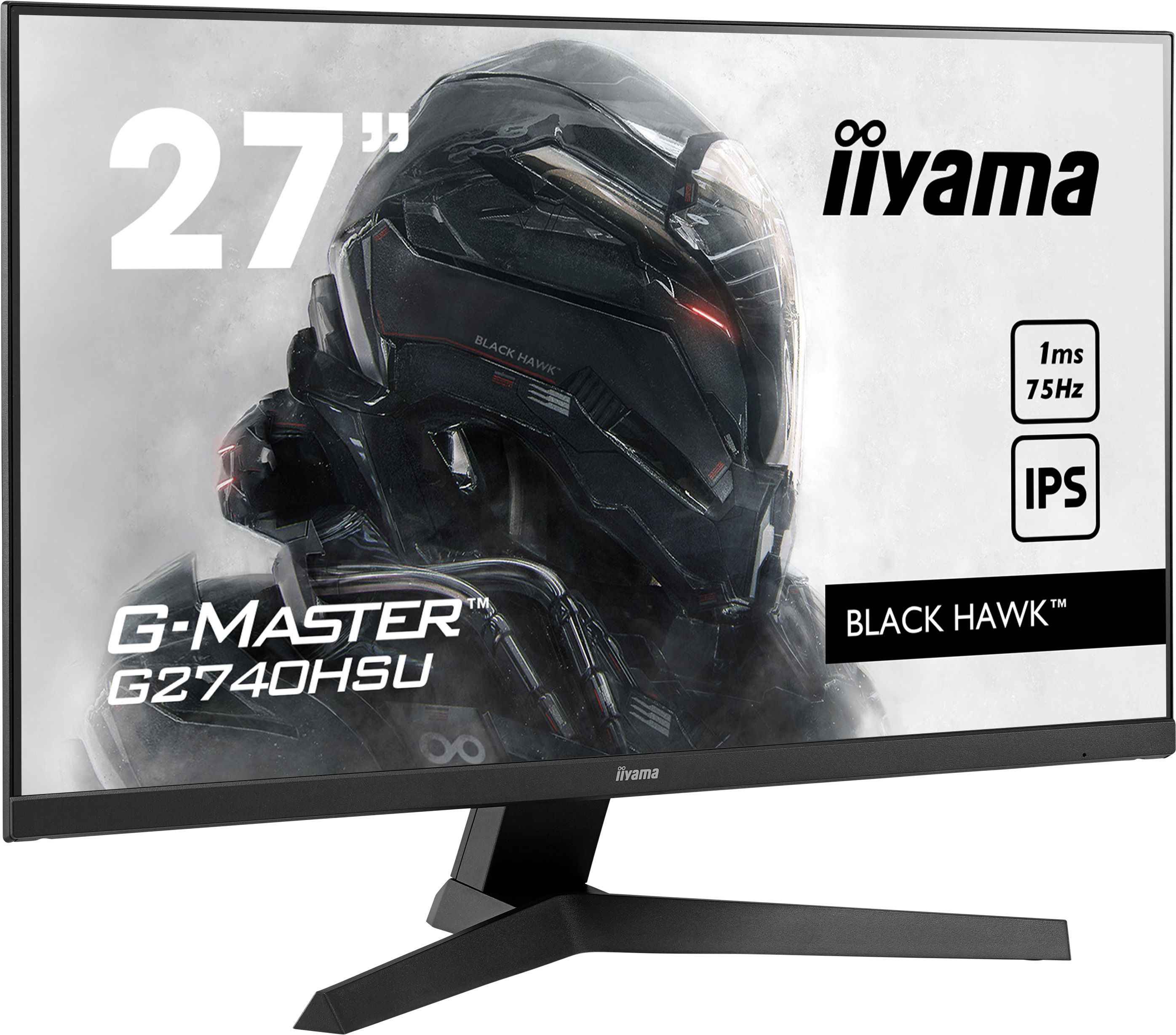 Iiyama Gmaster G2740hsub1 black hawk 27 led ips fullhd freesync reacondicionado 686 cm 1920 x 1080 pixeles negro monitor gaming de 1920x1080 panel 169 75hz 1ms 1 2 usb2.0 75