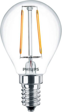 Philips LED classic 25W Ww P45, Esférica LED, 2,5 W, casqu
