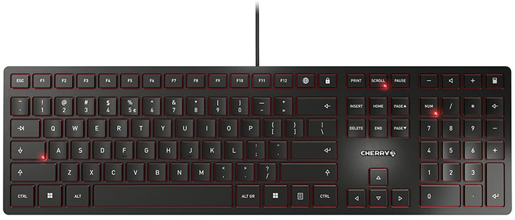 Cherry CHERRY KC 6000 Slim teclado USB Inglés de EE. UU.