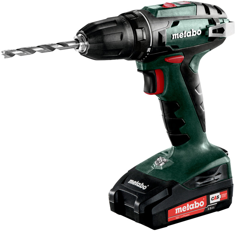 metabo Metabo BS 18 1600 RPM Sin llave 1,3 kg Negro, Verd