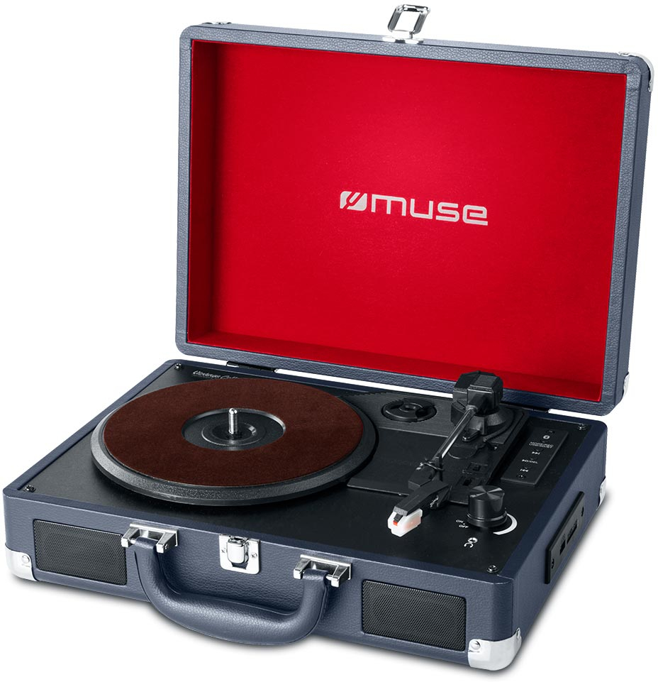 Muse MT-103 DB tocadisco Negro, Rojo