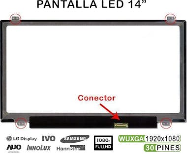 OEM PANTALLA LED DE 14"" PARA PORTÁTIL B140HTN01.0 B14