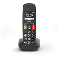 Gigaset E290 Teléfono DECT/analógico Identificador de llamadas Negro