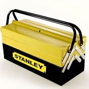 STANLEY Caja de herramientas de metal de 5 compartimentos