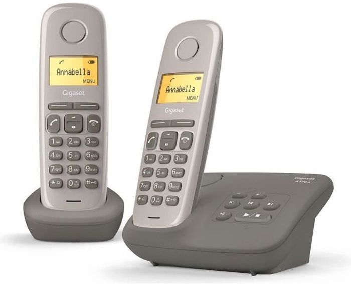 Gigaset Teléfono fijo GIGASET A 170 A Duo Umbra